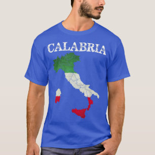 Calabria Italia Flag Crest Italy Italian Vintage D T-Shirt