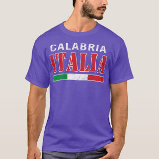 Calabria Italia Italian Flag Italy Italiano T-Shirt