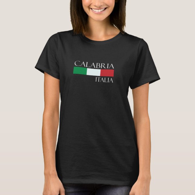 Calabria Italia Italy Flag Vintage Italian T-Shirt (Front)