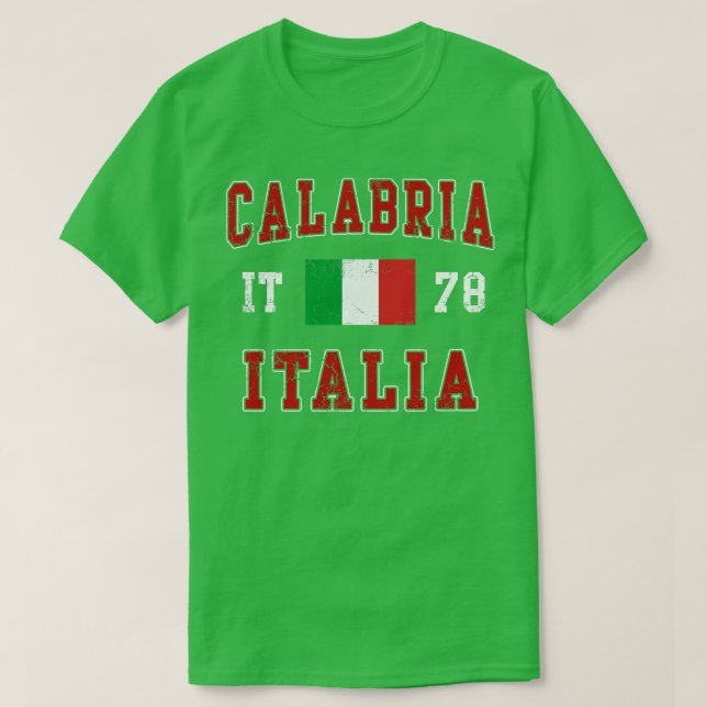 Calabria Italia Italy Italian Flag T-Shirt (Design Front)