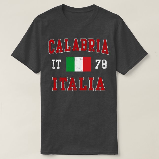 Calabria Italia Italy Italian Flag T-Shirt (Design Front)
