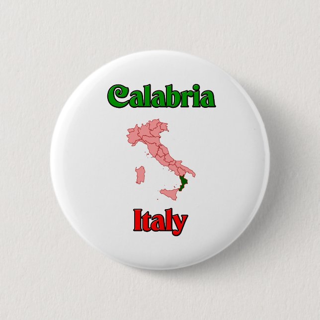 Calabria Italy 6 Cm Round Badge (Front)