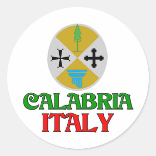 Calabria Italy Classic Round Sticker