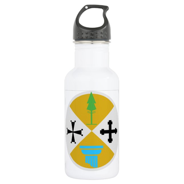 Calabria (Italy) Coat of Arms 532 Ml Water Bottle (Front)