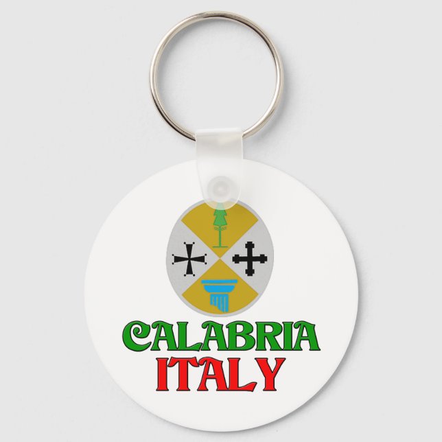 Calabria Italy Key Ring (Front)
