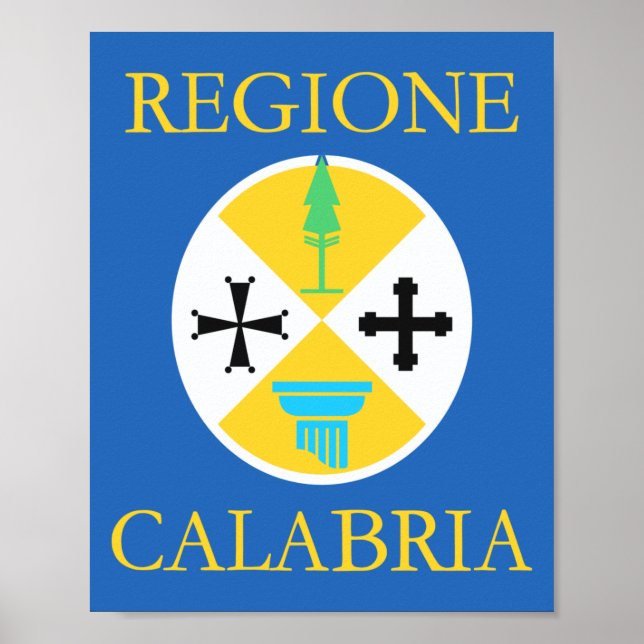 Calabria Province Flag Poster (Front)