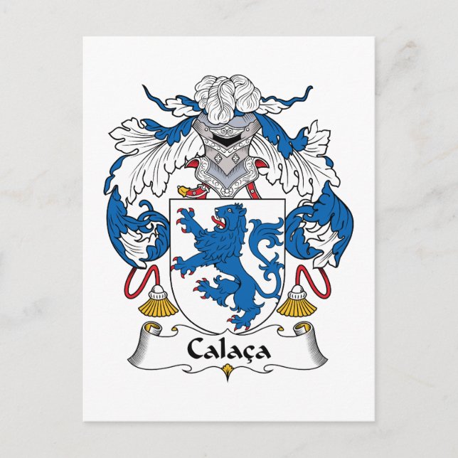 Calaca Family Crest Postcard (Front)