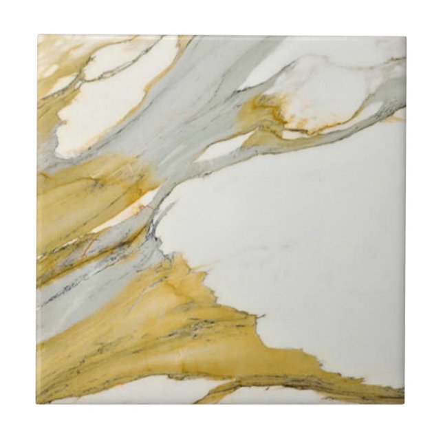 Calacatta Marble Pattern 4 Ceramic Tile (Front)