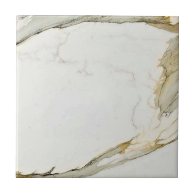Calacatta Marble Pattern 5 Ceramic Tile (Front)