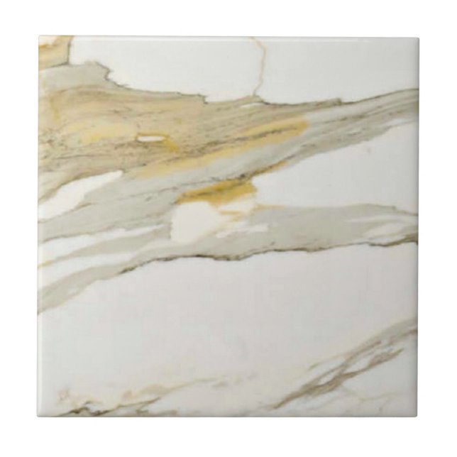 Calacatta Marble Pattern 6 Ceramic Tile (Front)