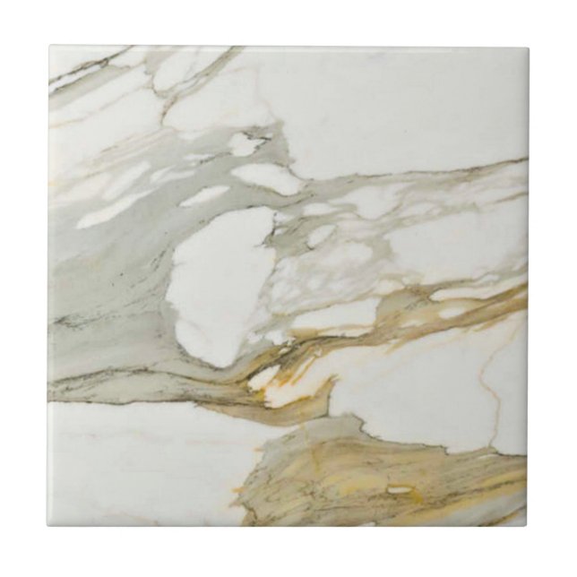 Calacatta Marble Pattern 7 Ceramic Tile (Front)