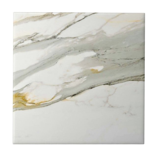 Calacatta Marble Pattern 8 Ceramic Tile (Front)