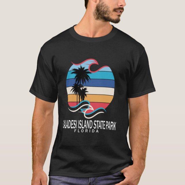 Caladesi Island State Park Florida Beach Surfing M T-Shirt (Front)