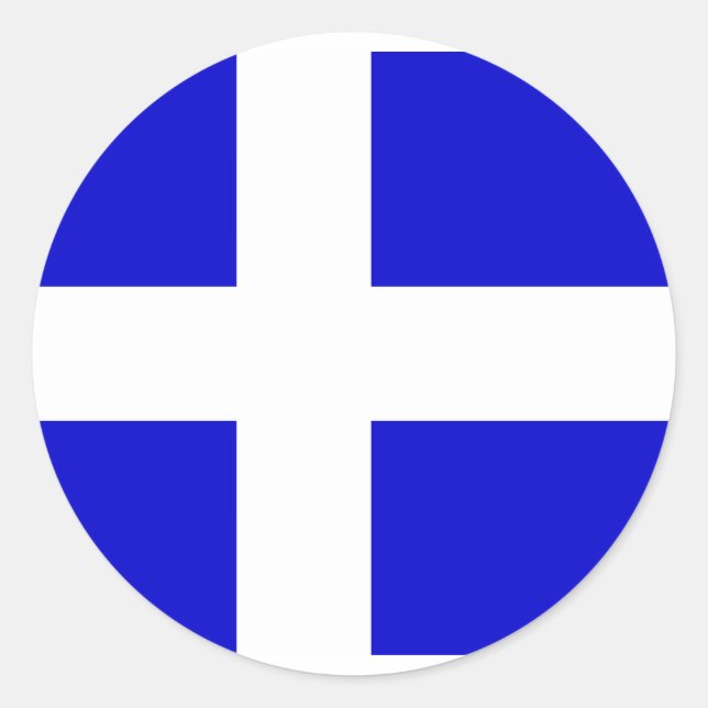 Calais, France flag Classic Round Sticker (Front)