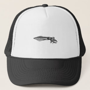 Calamari (squid) trucker hat