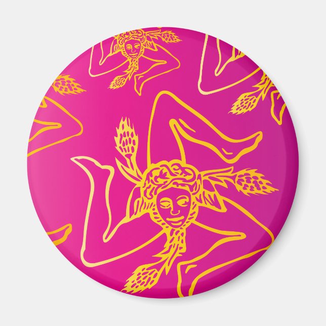 Calamita Colour TRINACRIA Magnet (Front)