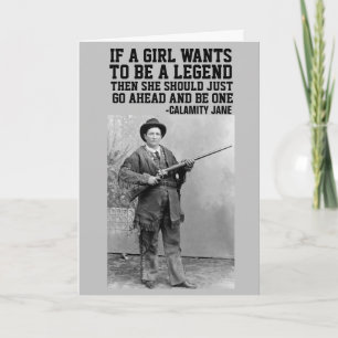 CALAMITY JANE COWGIRL BIRTHDAY GREETING CARDS