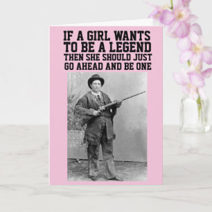 CALAMITY JANE COWGIRL BIRTHDAY GREETING CARDS