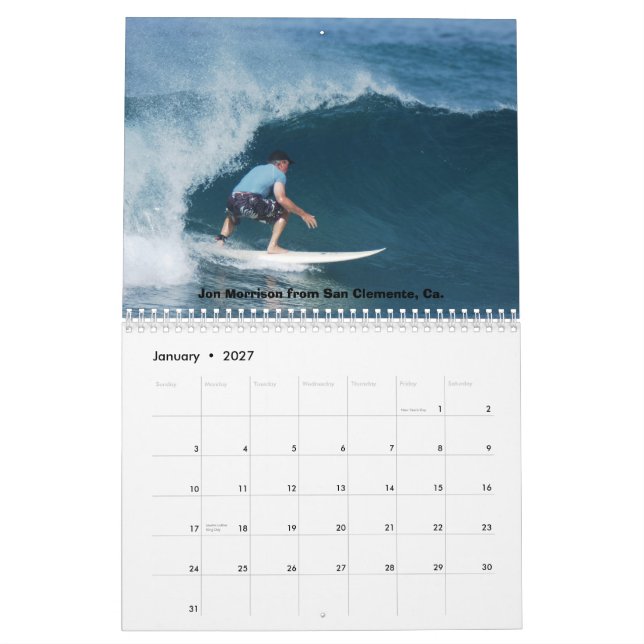 Calander, Old Guys Surf Costa Rica Calendar (Jan 2027)