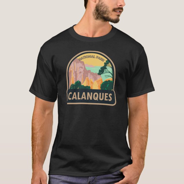 Calanques National Park France Vintage T-Shirt (Front)