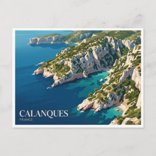 Calanques National Park Marseille France Postcard