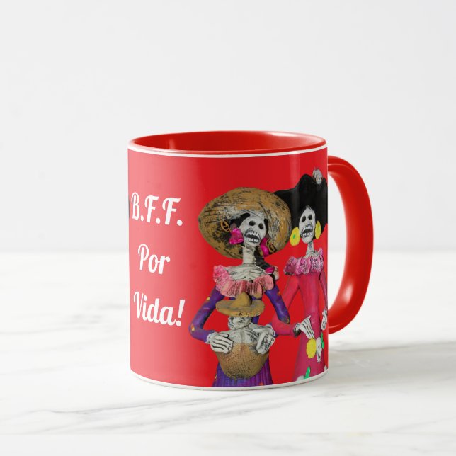 Calavera Amigas Mug (Front Right)