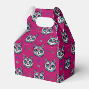 Calavera Cat Art Pattern Favour Box
