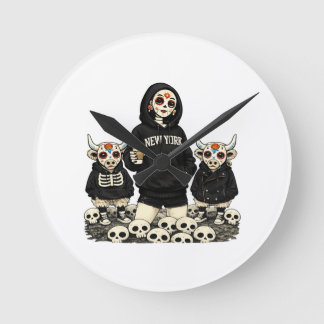 Calavera & Coo Watch Round Clock