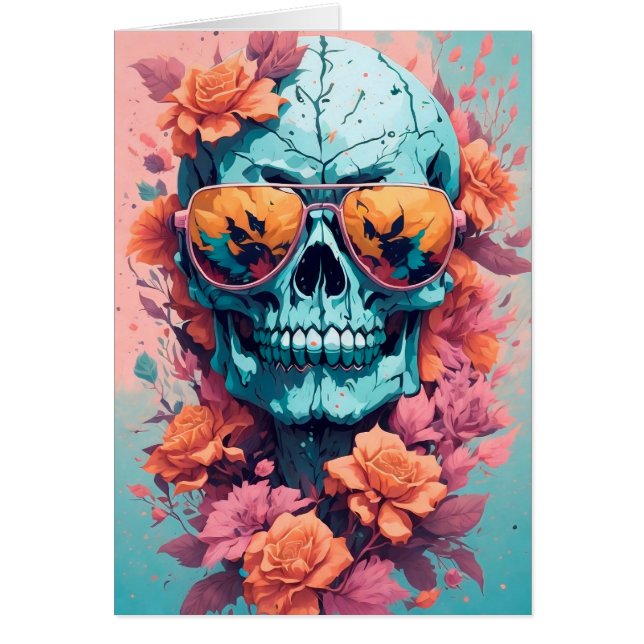 Calavera Floral Colorida (Front)