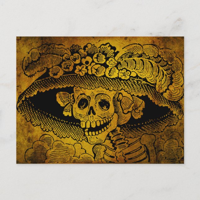 Calavera Garbancera by José Guadalupe Posada Postcard (Front)