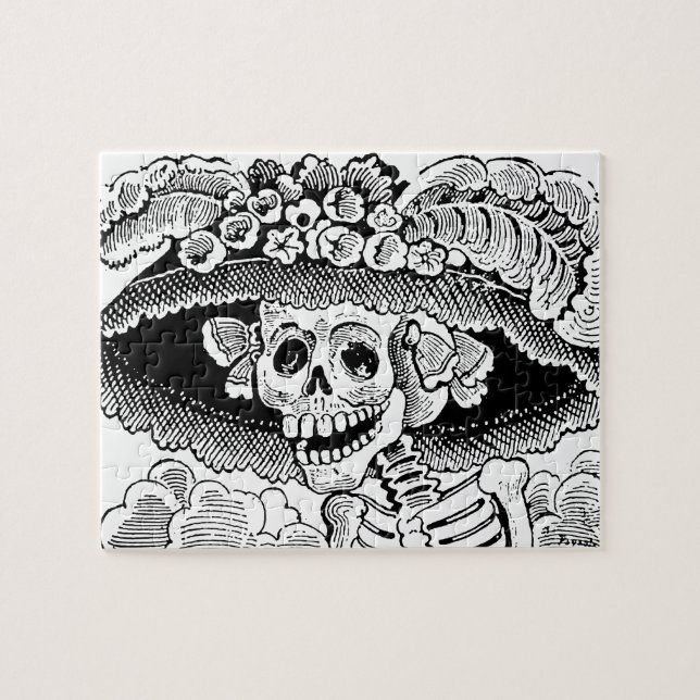 Calavera Garbancera (Catrina) by José Posada Jigsaw Puzzle (Horizontal)