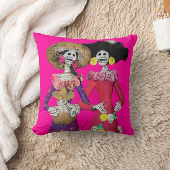 Calavera Hermanas Cushion (Blanket)