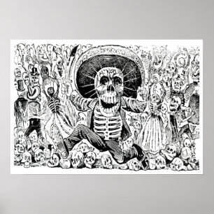 Calavera Oaxaqueña by José Guadalupe Posada 1903 Poster