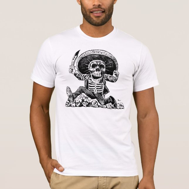 Calavera Oaxaqueña (centre image) by José Posada T-Shirt (Front)