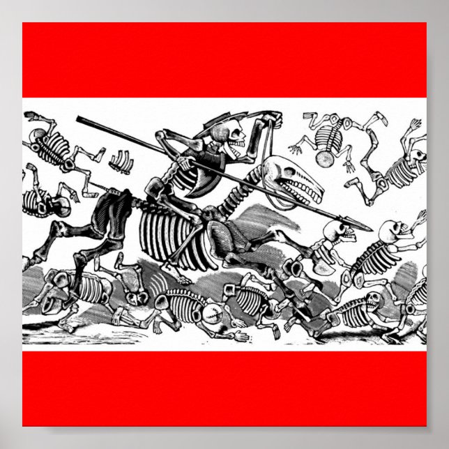 "Calavera of Don Quixote" circa early 1900's Poster (Front)