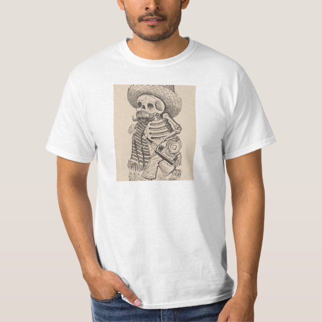 Calavera Of Francisco Madero Jose Guadalupe Posada T-Shirt (Front)
