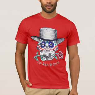 Calavera Rose Halloween T-Shirt