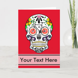 Calavera - Sugar Skull Bike Card