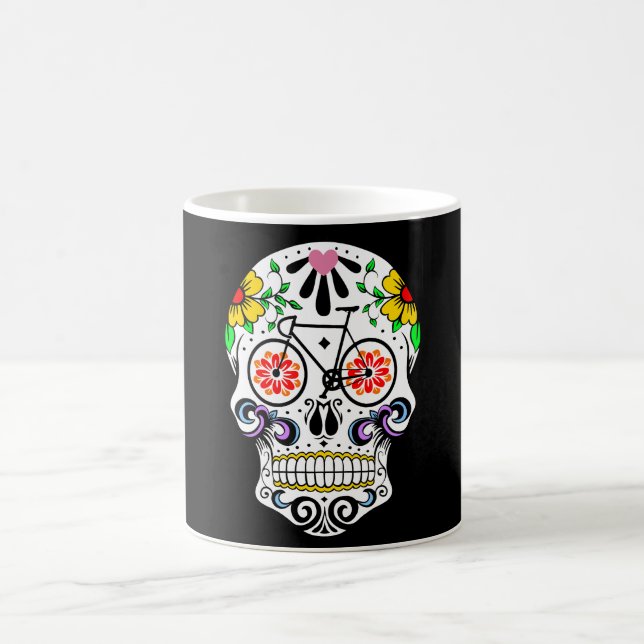Calavera - Sugar Skull Bike Coffee Mug (Center)