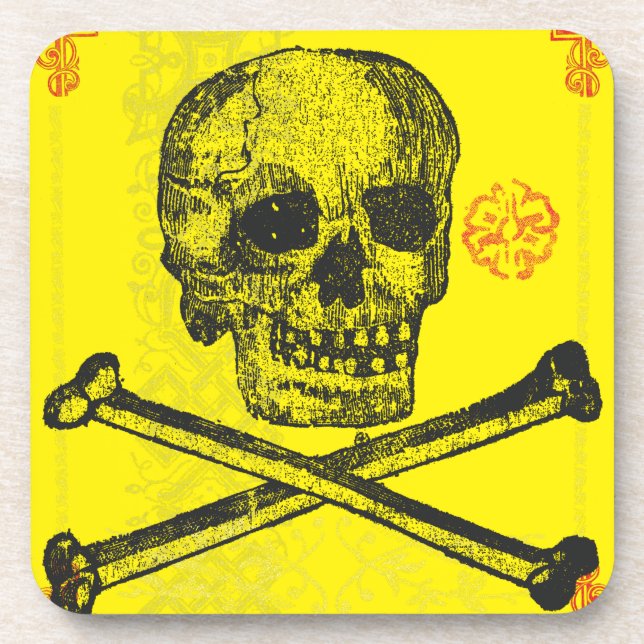 Calavera Sugar Skull Day of the Dead Coaster (Front)