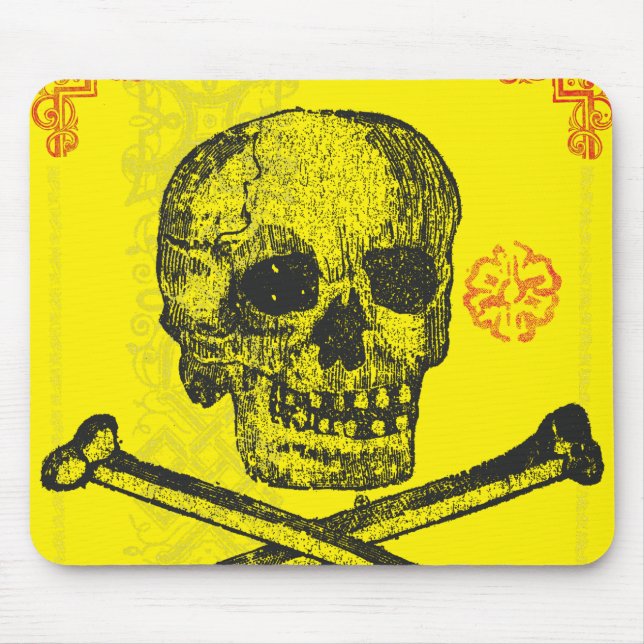 Calavera Sugar Skull Day of the Dead Mouse Pad (Front)