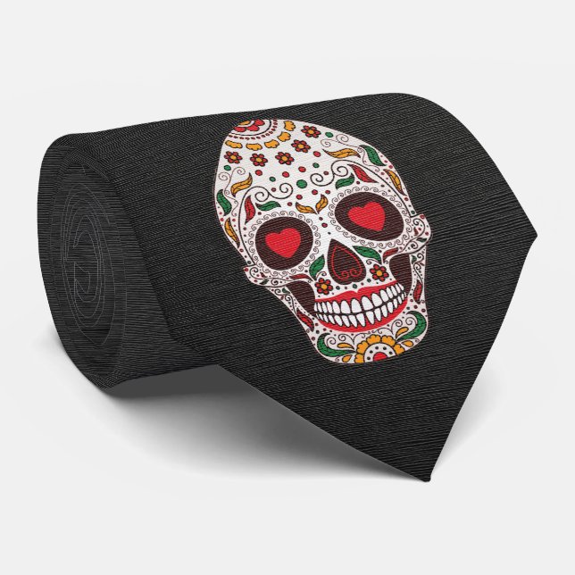 Calavera Tie – Bold Statement (Rolled)