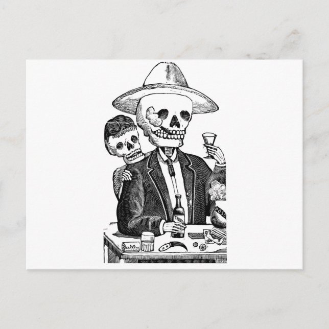 Calaveras from Guadalajara, Mexico Postcard (Front)