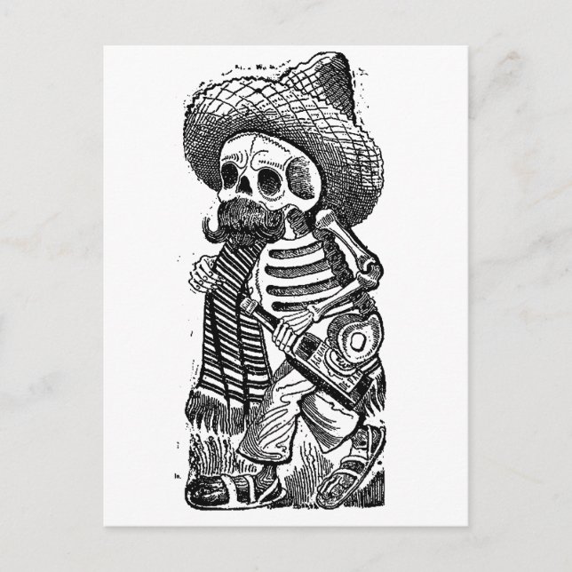 Calaveras from the Heap by José Guadalupe Posada Postcard (Front)