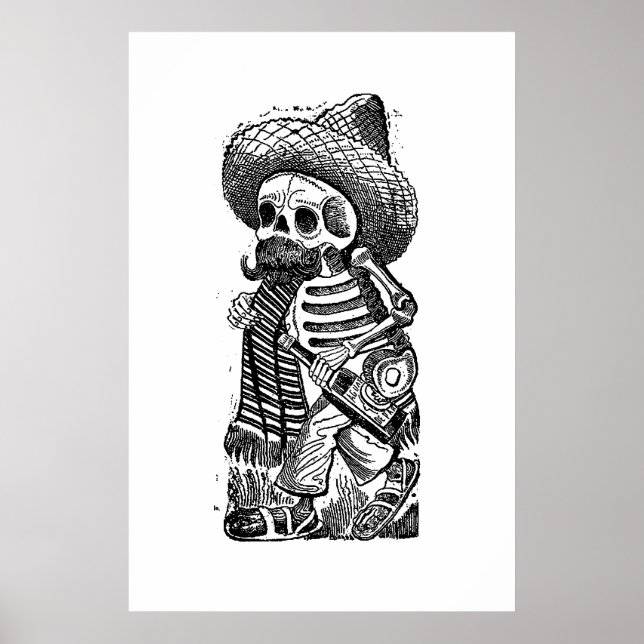 Calaveras From the Heap by José Guadalupe Posada Poster (Front)