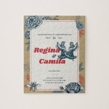 Calaveras (Lesbian) Wedding Invitation (Colour 4)