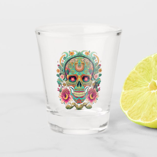 Calaveras Skull Shot Glass (Front)