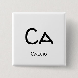 Calcio 15 Cm Square Badge