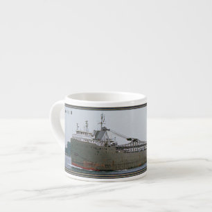 Calcite II grey espresso mug
