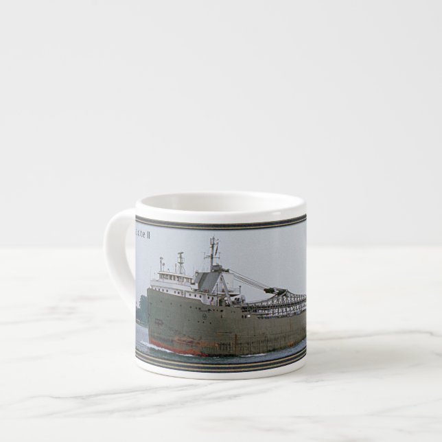 Calcite II grey espresso mug (Front Left)